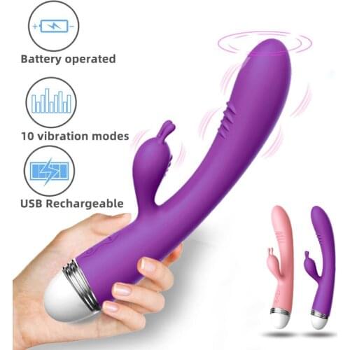G-Spot Rabbit Vibrator Strong Dildo Vibrator Clitoris Stimulator Vaginal Massager Female Masturbation Sex Toys for Women