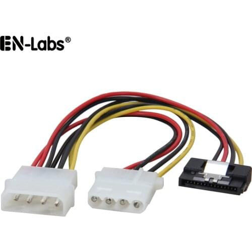 Molex Power Extension Cable SATA Power Splitter,Adapter Molex 4pin IDE to SATA HDD Hard Drive Gender Charger HDD Spliter Cord