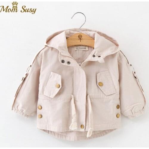 Baby Boy Girl Jacket Thick Cotton Infant Toddler Hooded Windbreaker Coat Autumn Spring Baby Outwear Chaqueta Clothes 1-6Y
