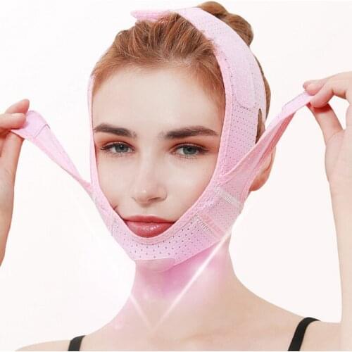 Face Slimming Massager Bandage V Line Face Shaper Women Chin Cheek Lift Up Belt Facial Anti Wrinkle Strap Face Care Slim Tools