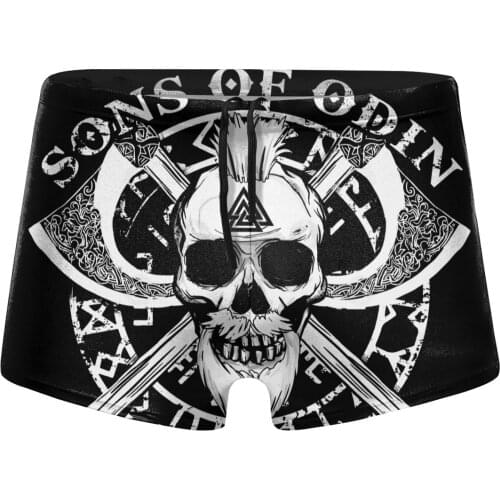 Men Lothbrok beach swimming trunks SONS OF ODIN Viking Valhalla Thor Rune Val Swimsuit Boy for the sea Pool