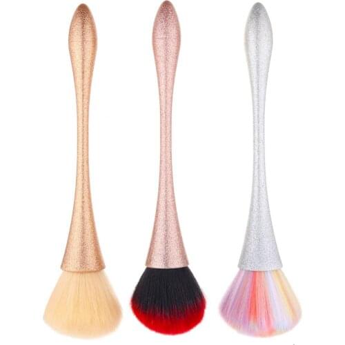 Nail Art Dust Clean Brush, Soft Nail Cleaning Brush for Acrylic & UV Nail Gel Dust Power Remover Cleaner