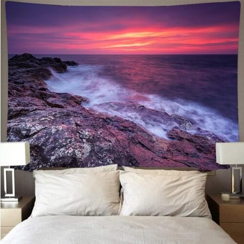 Nature Seaside Reef Sunset Dream beautiful wall steps tapestry beach towel Art Personality home room decoration