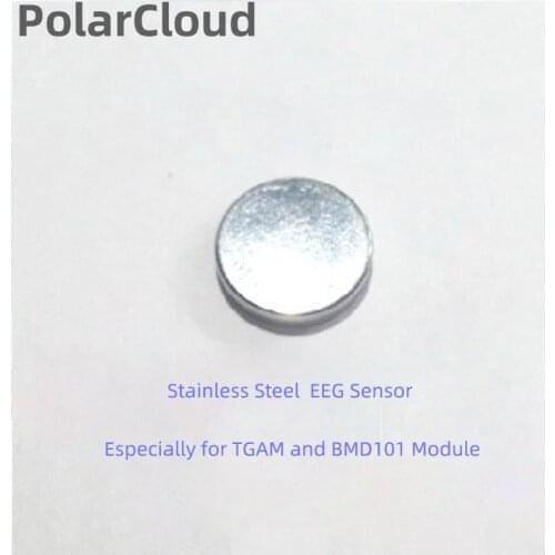 Stainless Steel Round Shape Dry Electrode Accessories for EEG Device Brainwave Sensor Headset TGAM Chip BMD101 Module