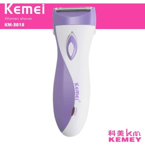 Kemei KM-3018 Rechargeable Hair Remover Lady Epilator Women Bikini Underarm Body Electric Shaver Female Shaving Scraping Epilato