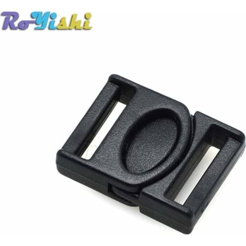 1/2"(13mm) Plastic Side Release Center Buckles Backpack Straps Webbing Black
