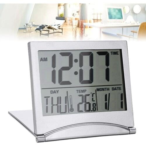 LED Digital Alarm Clock Snooze Mute Calendar Temperature Desktop Table Electronic Clock for Home Bedroom Decoration Clock