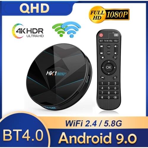 HK1 MINI Plus QHDTV Android 9.0 Smart TV Box Support 4G 128G Rockchip RK3318 Android TV Box With 2.4G 5.8G Dual Wifi Set Top Box