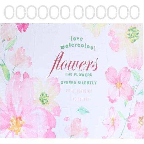 Bath Curtain Colorful Shower Curtain Waterproof with Hook for Home for Bathroom for Bathtube