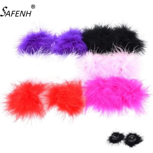 1 Pair Womens Lingerie Feather Breast Bra Nipple Cover Pasties Sticker Sex Toy Accessories Wholesale 6 Colors