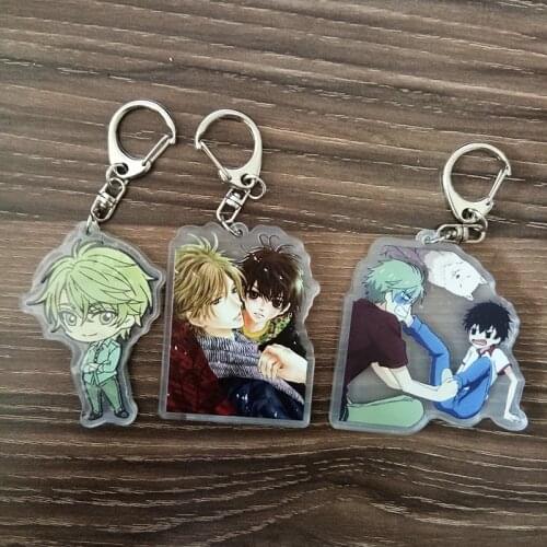 Fujoshi BL Animation Keychian Keychain Super Lovers Kaidou Haru REN Funny Occasion Keychian Keyring Keychain Acrylic Pendant