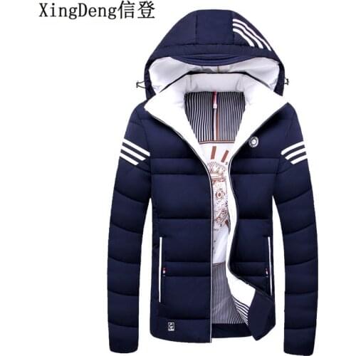 XingDeng Brand Casual Mens Jacket Winter Coats male Thick Jackets Warm men fashion clothes Parka Outerwear top Coat Plus 4XL