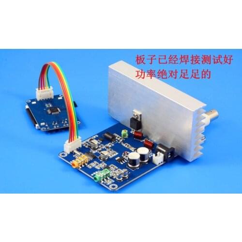 12v Digital LED Radio Station 15W PLL Stereo FM Transmitter 76M-108MHz finished board free shipping