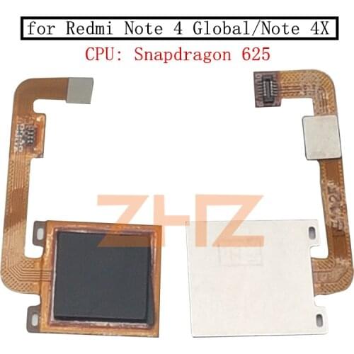 For Xiaomi Redmi Note 4 Global/ Note 4X 3GB Fingerprint Flex Cable Touch ID Sensor Return Key Menu Button Flex Repair Spare Part