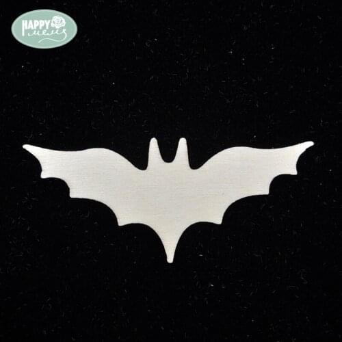 Happymems Wood Shapes Bat 24pcs Unfinished Wooden Shape Embellishments For Scrapbooking Household Home Decorations Wooden Shape