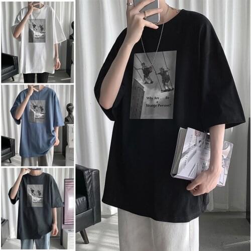 HYBSKR Men's T-shirts With Print