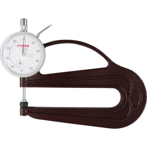 Peacock H-type thickness gauge 0-10mm leather gauge dial thickness gauge paper thickness gauge H-1.8N H-2.4N