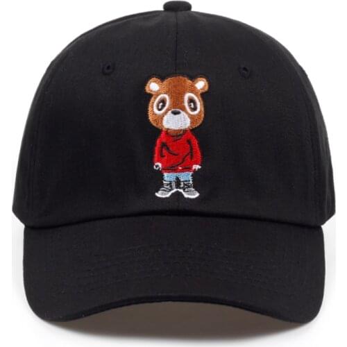 Kanye West Bear Dad Hat Fashion Summer Dad Hat Men Women Baseball Cap Snapback Unisex Hip Hop Hot Style Hats