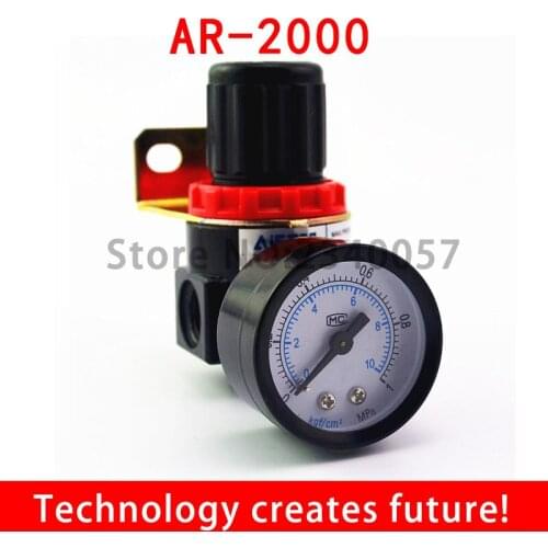 AR2000 G1/4'' Air Control Compressor Pressure Relief Regulator Valve with Fitting