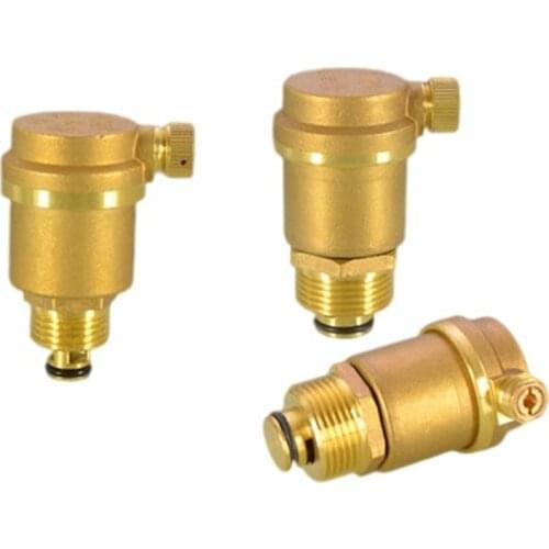 Brass automatic exhaust valve 1/2 3/4 1 "heating and air conditioning tap water pipe vent valve dn15dn20dn25 pipe fittings
