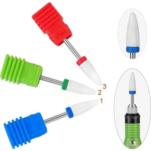 Meisha Ceramic Nail Drill Bit Electric Nail Milling Cutter for Manicure Pedicure Nail Art Accessoires Remove Nail Polish HF0012