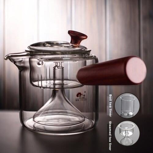 Multi-purpose Tea Pot Boil Tea Ware Glass Steaming Teapot Gas Stove Glass Pot