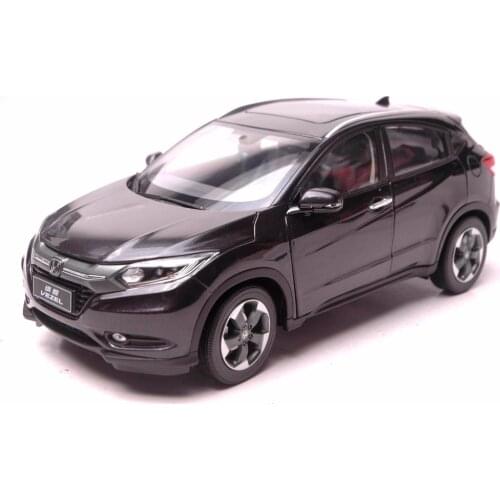 1:18 Diecast Model for Honda Vezel HR-V 2014 Black SUV Alloy Toy Car Miniature Collection Gifts HRV HR V