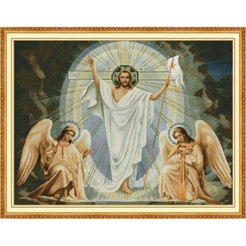 Jesus 11 cross stitch kit aida 14ct 11ct count print canvas stitches embroidery DIY handmade