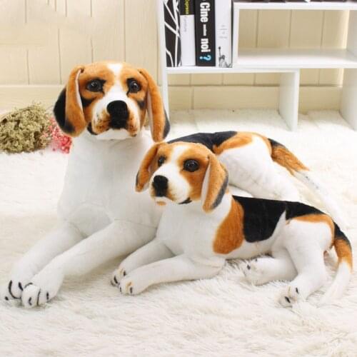 New Simulation Beagle Dog Plush Toys Animal Plush Toys Childrens Toys Home Decoration Christmas Gifts