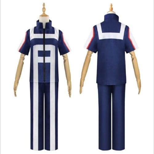 2020 new cosplay My Hero Academia Boku no Hero Costume School Uniform Gym Suit Tshirt Pants Midoriya Izuku Todoroki Shouto