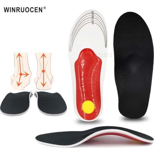 WINRUOCEN 3D Arch Support Premium Orthotic Insoles Flat Feet For Women / Men orthopedic Foot pain Unisex pads