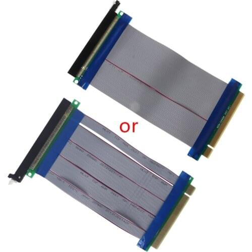 PCIe 16X PCI Express PCI-E 16X to 16X Riser Extender Card Adapter Flexible Cable