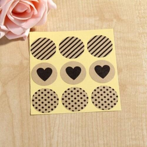 Manufacturers supply long strip kraft paper adhesive stickers, decorative gifts, stickers, exquisite packaging