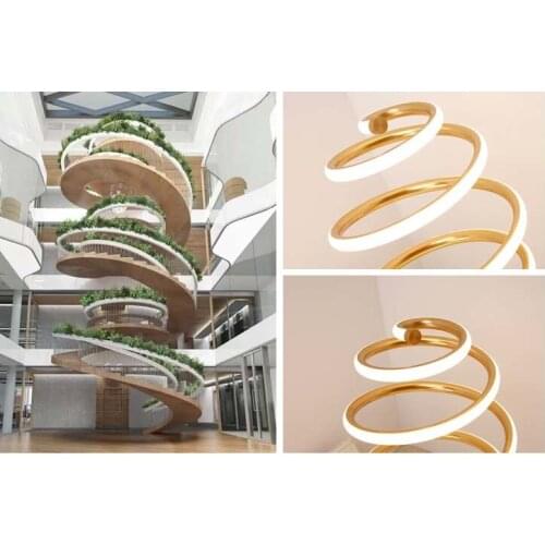 36W Modern Japanese Line Around LED Desk Lamps for Bedroom Living Room Wedding Art Decor Bedside Table Lamp Light Fixtures Gold