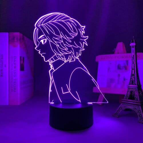 Tokyo Revengers Mikey LED Light for Child Bedroom Decor Night Light Birthday Gift Room Table Anime Tokyo Revengers 3d Lamp