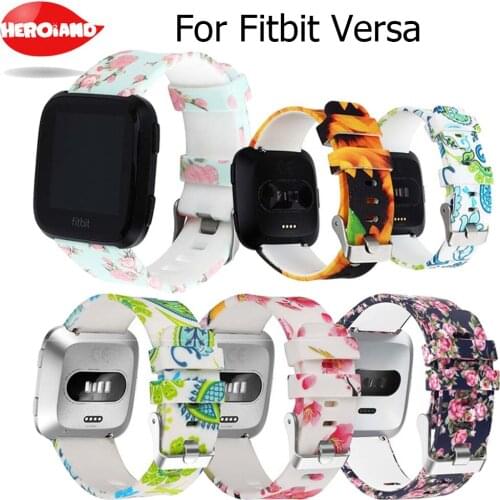 TPU Wristwatch Band Bracelet For Fitbit Versa Wrist Strap band Reverse Watch Buckle Replacement for Fitbit Versa Smart Watch