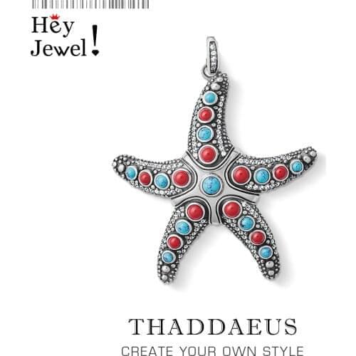 Pendant Unique Starfish,2020 Summer New Jewelry Bohemia 925 Sterling Silver Accessories Mysterious Oceans Gift For Women