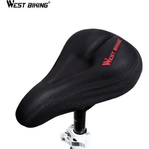 WEST BIKING Mountain Bike Comfortable Saddle Cushion Road Bike Bicycle High-Elastic Breathable Cushion Cover