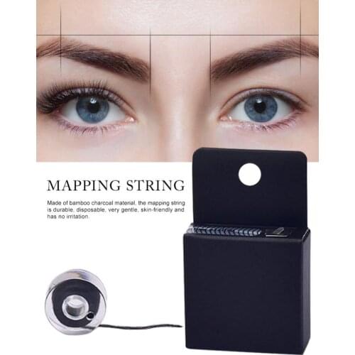 1/2/5/10 Pcs Mapping Pre-ink String For Eyebow Make Up Dyeing Liners Thread Semi Permanent Positioning Eyebrow Measuring Tool
