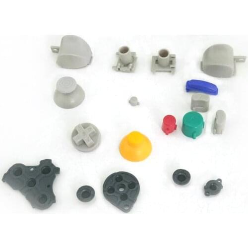 20 sets Analog Stick Cap Buttons Keypads Y X A B Z Buttons for Game cube for N-G-C controller Joystick