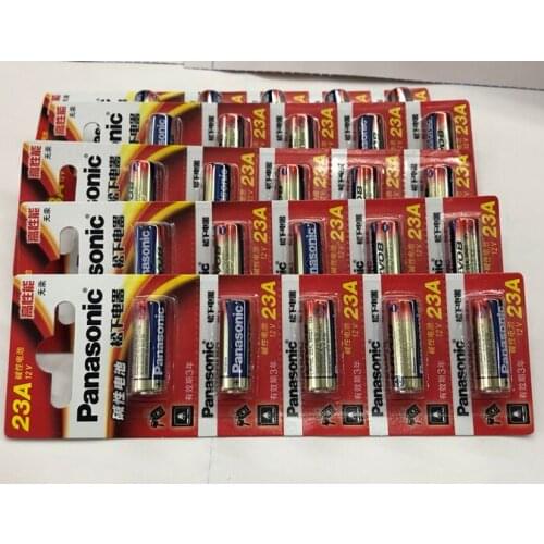 20pcs/lot Panasonic A23 23A 12V Ultra Alkaline Battery Alarm Remote Control Car Keys Doorbell igniter Batteries