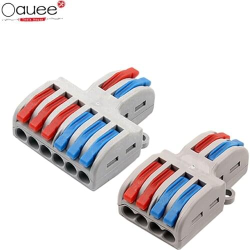 5/10pcs Universal Mini Fast Wire Connector Wiring Cable Splitter Wire connector Push-in terminal block splitter DIY connector