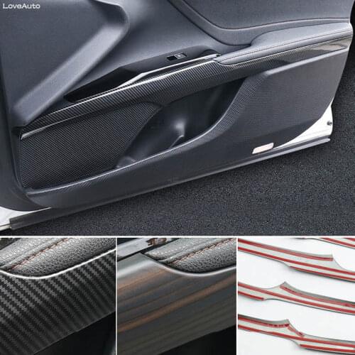 Car Interior Door Trim Strips Door Armrests Decorative Stickers Interior Bright Strips for Toyota Camry 2018 2019 2020 2021