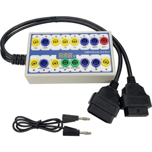 OBD2 Breakout Box Car Protocol Detector Auto OBDII Break Out Box Automotive Connector
