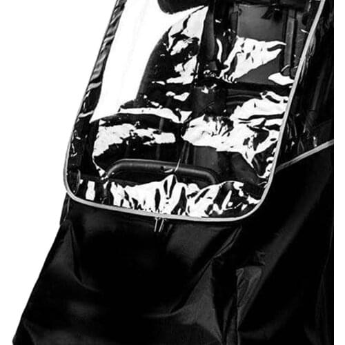 Child Bike Rear Seat Rain Cover Waterproof Breathable Sunshade Blackout Cover