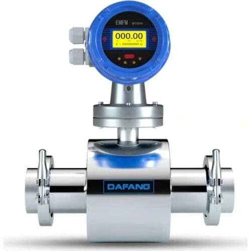 Distillery equipment food grade hygiene clamp on beer flowmeter electronic magnetic alcohol flow meter