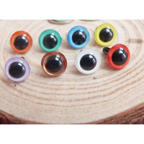 40pcs smooth stem toy eyes without washer 6mm/7.5mm/9mm/10.5mm/12mm/15mm/16.5mm/18mm handcraft paint