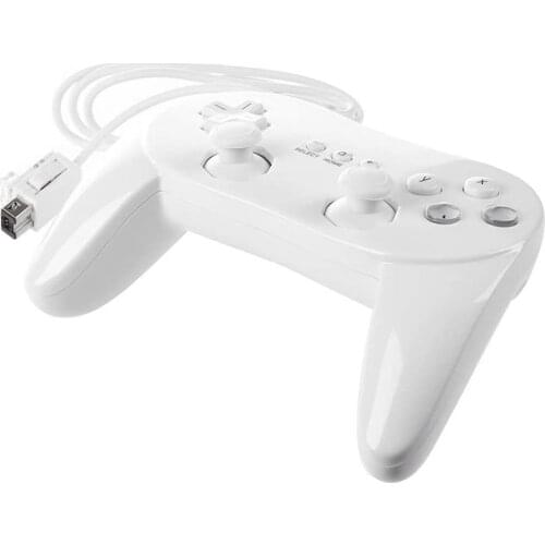 Classic White 8 Buttons Soft Wired Gamepad Controller for Nintend Wii Joypad Remote Control Game Joystick