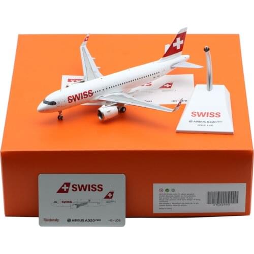 1:200 Alloy Collectible Plane JC Wings EW232N002 Swiss Airlines "Star Alliance" Airbus 320 Diecast Aircraft JET Model Reg#HB-JDB