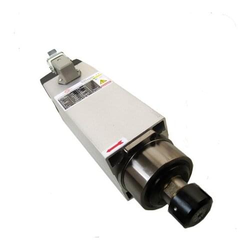 SQUARE 3.5KW AIR COOLED SPINDLE MOTOR ER25 220VAC 18000rpm ENGRAVING MILLING SPINDLE